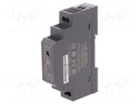 Power supply: DC/DC; 15W; 12VDC; 1.25A; 18÷75VDC; Mounting: DIN