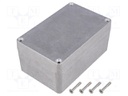 Enclosure: multipurpose; X: 80mm; Y: 125mm; Z: 58mm; 1550Z; aluminium