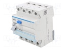 RCD breaker; Inom: 40A; Ires: 100mA; Max surge current: 250A; DIN