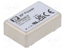 Isolated Board Mount DC/DC Converter, 2:1 Input, ITE, 1 Output, 6 W, 15 V, 400 mA