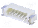 Socket; wire-board; male; 1.25mm; PIN: 6; SMT; 250V; 1A; tinned