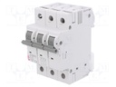 Circuit breaker; 230/400VAC; Inom: 6A; Poles: 3; DIN; Charact: C; 6kA