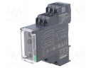 Timer; 0,05s÷300h; DPDT; 250VAC/8A; 24÷240VAC; 24÷240VDC; DIN; IP20