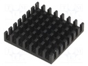 Heatsink: extruded; black; L: 29mm; W: 29mm; H: 6mm; aluminium