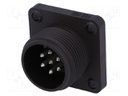 Connector: circular; socket; Series: CM; IP67; PIN: 7(6+1); male; 10A