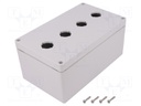 Enclosure: for remote controller; X: 120mm; Y: 200mm; Z: 90mm; IP66