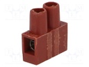 Terminal block; screw terminal; ways: 1; for cable; 2.5mm2; 250V
