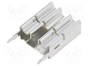 Heatsink: extruded; TO220; black; L: 24mm; W: 22mm; H: 11mm; aluminium