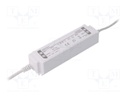 Power supply: switched-mode; LED; 60W; 24VDC; 2.5A; 220÷240VAC