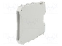 Enclosure: for DIN rail mounting; polyamide; grey; UL94V-0