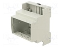 Enclosure: for DIN rail mounting; Y: 71mm; X: 89mm; Z: 65mm; ABS