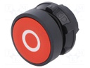 Switch: push-button; Stabl.pos: 1; 22mm; red; Illumin: none; IP66