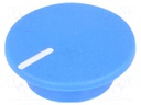 Cap; plastic; push-in; blue; Application: K21