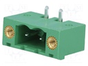 Pluggable terminal block; 5.08mm; ways: 2; angled 90°; socket