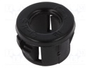 Grommet; Ømount.hole: 12.7mm; Øhole: 8mm; black