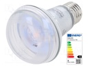 LED lamp; warm white; E27; 230VAC; 210lm; 3W; 36°; 2700K; CRImin: 80