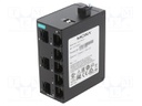 Switch Ethernet; unmanaged; Number of ports: 8; 9.6÷60VDC; DIN