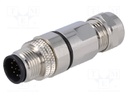 Plug; M12; PIN: 12; male; A code-DeviceNet / CANopen; for cable