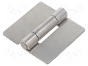 Hinge; Width: 50mm; stainless steel; H: 50mm