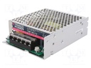 Power supply: switched-mode; modular; 100W; 12VDC; 129x99x38mm