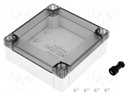 Enclosure: multipurpose; X: 100mm; Y: 100mm; Z: 35mm; MNX; grey; IK08