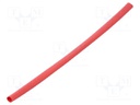 Heat shrink sleeve; 3: 1; 6mm; L: 200mm; red; Pcs: 10