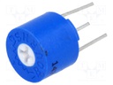 Potentiometer: mounting; horizontal,multiturn; 1kΩ; 0.5W; THT