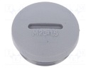 Stopper; M20; Mat: polyamide; dark grey; Pcs: 10