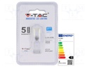 LED lamp; cool white; G9; 220/240VAC; 200lm; 2.5W; 6400K; CRImin: 80