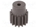 Spur gear; whell width: 30mm; Ø: 25.5mm; Number of teeth: 15; ZCL