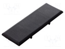 Stopper; for angle bracket; polyamide; 40mm; Colour: black