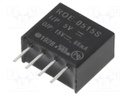 Converter: DC/DC; 1W; Uin: 4.5÷5.5V; Uout: 15VDC; Iout: 66mA; SIP4