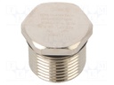 Stopper; M20; IP68; Mat: brass; Man.series: V-Ms-Ex-d; with seal