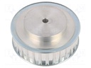 Belt pulley; AT10; W: 25mm; whell width: 40mm; Ø: 93.65mm; aluminium