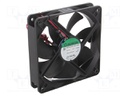 Fan: DC; axial; 24VDC; 120x120x25mm; 158m3/h; 40.5dBA; ball bearing