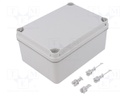 Enclosure: multipurpose; X: 119mm; Y: 164mm; Z: 79mm; light grey