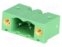 Pluggable terminal block; 5.08mm; ways: 2; straight; socket; male