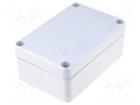 Enclosure: multipurpose; X: 66mm; Y: 98mm; Z: 41mm; EURONORD; ABS