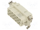 Connector: HDC; contact insert; male; C146; PIN: 10; 10+PE; size A10