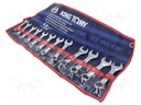 Wrenches set; combination spanner; Pcs: 12; V: short