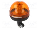 Signaller: lighting; orange; 12/24VDC; Light source: 40x LED