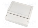 Enclosure: wall mounting; X: 213mm; Y: 185mm; Z: 84mm; RCP; ABS; grey