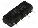 Relay: reed; SPST-NO; Ucoil: 24VDC; 500mA; max.200VDC; 10W; PCB; SIL