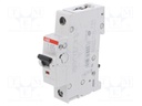 Circuit breaker; 230VAC; Inom: 0.5A; Poles: 1; DIN; Charact: D; 6kA