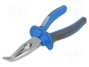 Pliers; cutting,curved,half-rounded nose; 170mm; 512/1BI