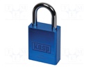 Padlock; aluminium; Application: gates,cabinets,bags,cases