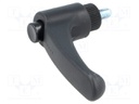 Lever; adjustable; Thread len: 10mm; Lever length: 63mm; -30÷130°C