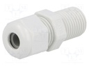 Cable gland; with long thread; PG7; IP68; Mat: polyamide; UL94V-0