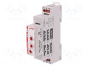 Timer; 1s÷10days; SPDT; 24VDC/16A,250VAC/16A; 230VAC; DIN; PIN: 6