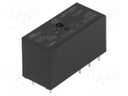 Relay: electromagnetic; DPDT; Ucoil: 12VDC; 8A/250VAC; 8A; toff: 5ms